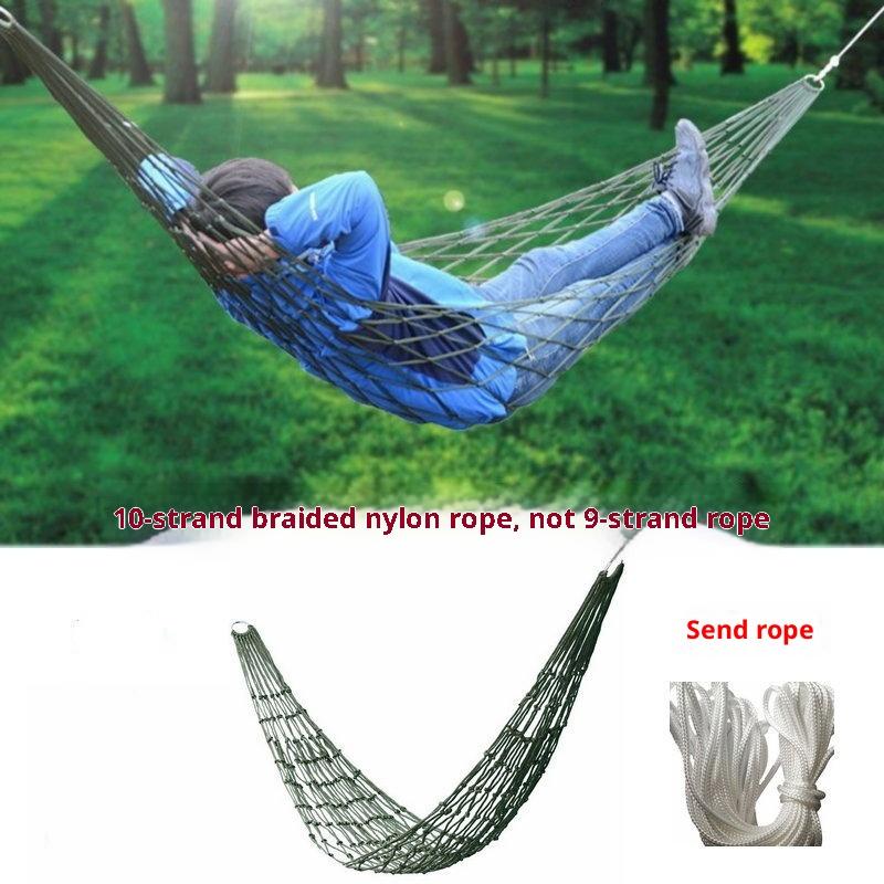 Garden Swing Chair - Hamac en corde de Nylon épaisse,