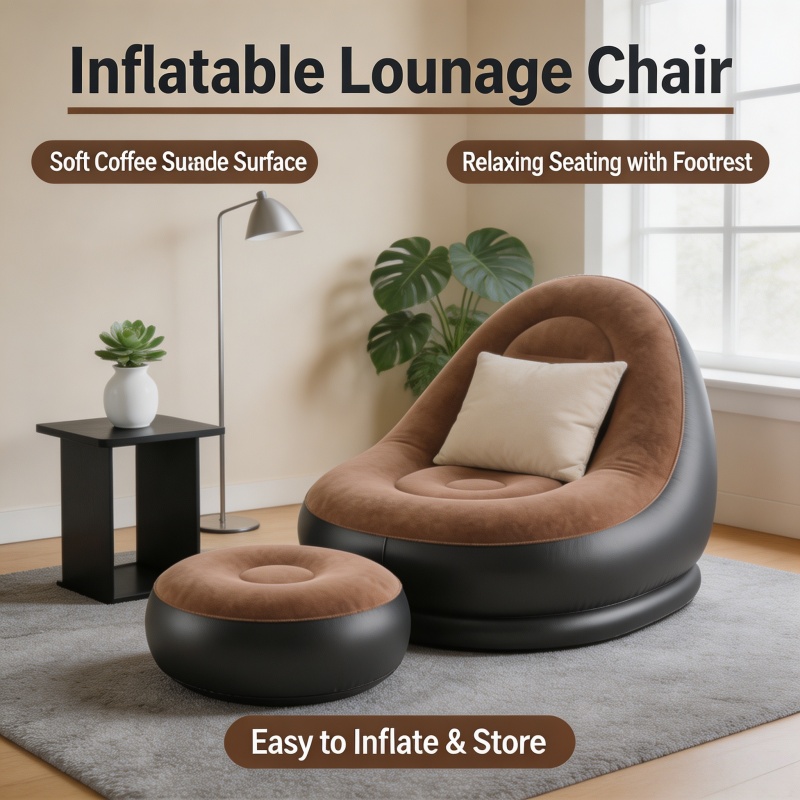 Outdoor Furniture Lounge Set - Canapés de relaxation gonflables, fauteuil inclinable