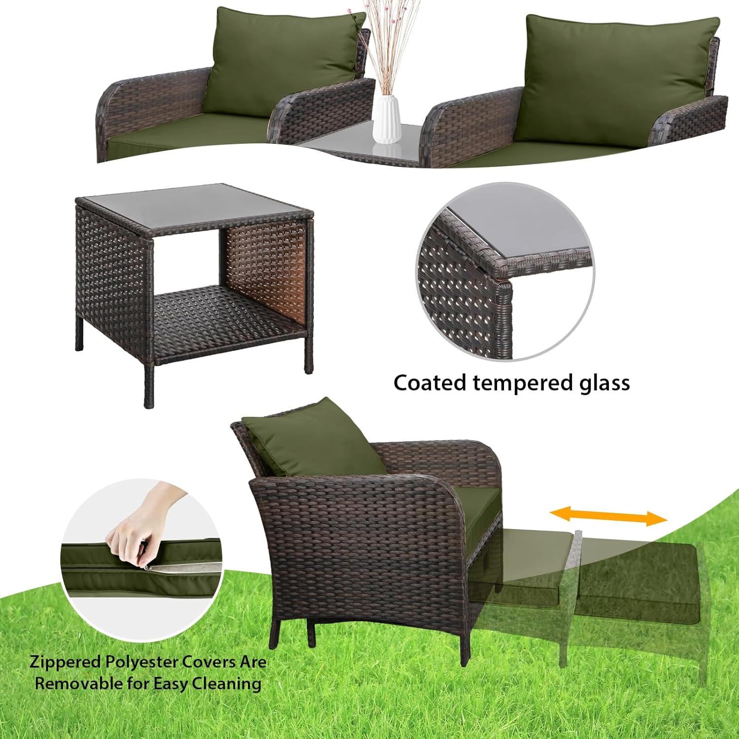 Ensemble de salon de jardin 5  - Outdoor Furniture Lounge Set avis et prix