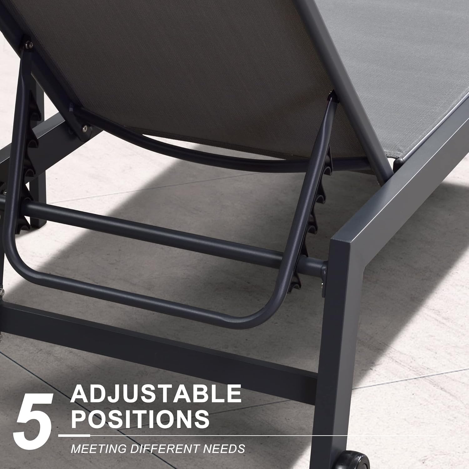 Chaise longue de patio large,  - Outdoor Furniture Lounge Set avis et prix