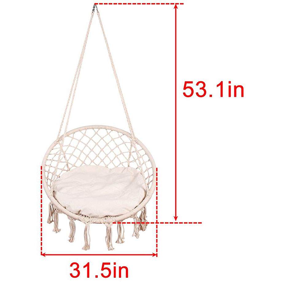 Hamac suspendu en corde de cot - Garden Swing Chair avis et prix
